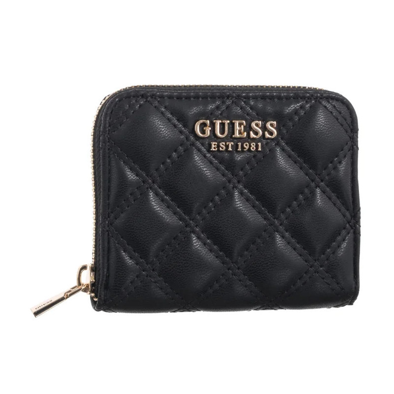 Guess Giully II Slg Small Zip Around SWQG96 73137 Black  (GU804-a) rankinė