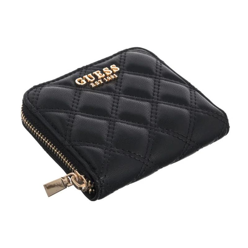 Guess Giully II Slg Small Zip Around SWQG96 73137 Black  (GU804-a) rankinė