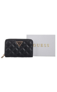 Guess Giully II Slg Med Zip Around SWQG96 73140 Black (GU808-a) rankinė