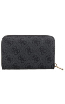 Guess Laurel II Slg Med Zip Around SWSG74 59140 Coal Logo (GU810-a) rankinė