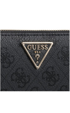 Guess Laurel II Slg Med Zip Around SWSG74 59140 Coal Logo (GU810-a) rankinė