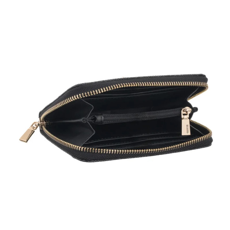 Guess Laurel II Slg Med Zip Around SWSG74 59140 Coal Logo (GU810-a) rankinė