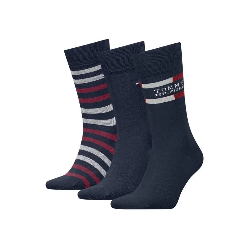 Tommy Hilfiger TH Men Sock 3p Giftbox Tommy Stri 701235376 001 804 (TH1411-a) kojinės