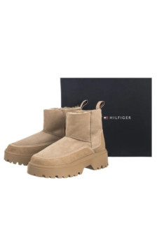 Tommy Hilfiger Real Shearling Pullon Snowboot Horsedish FW0FW08997 ACC (TH1416-a) batai