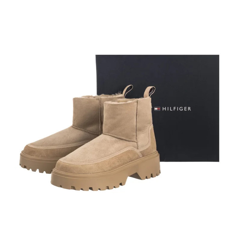 Tommy Hilfiger Real Shearling Pullon Snowboot Horsedish FW0FW08997 ACC (TH1416-a) batai
