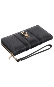 Guess Erenia Slg Large Zip Around SWSO78 38146 Coal Logo  (GU814-a) rankinė