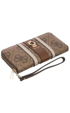 Guess Erenia Slg Large Zip Around SWSO78 38146 Latte Logo  (GU814-b) rankinė