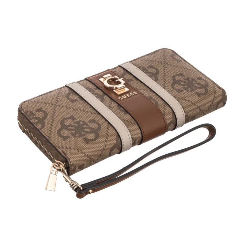 Guess Erenia Slg Large Zip Around SWSO78 38146 Latte Logo  (GU814-b) rankinė