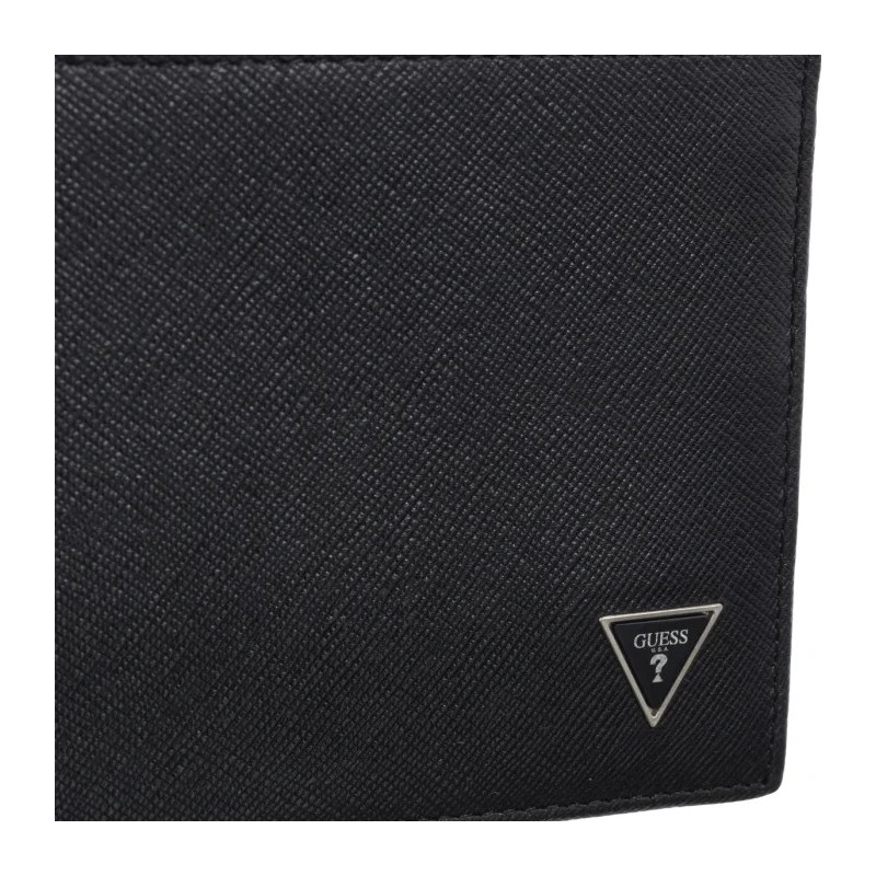 Guess Milano Bifold M Double SMCSLE LEA24 BLA (GU819-a) rankinė