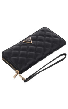 Guess Giully II Slg Large Zip Around SWQG96 73146 Black (GU820-a) rankinė