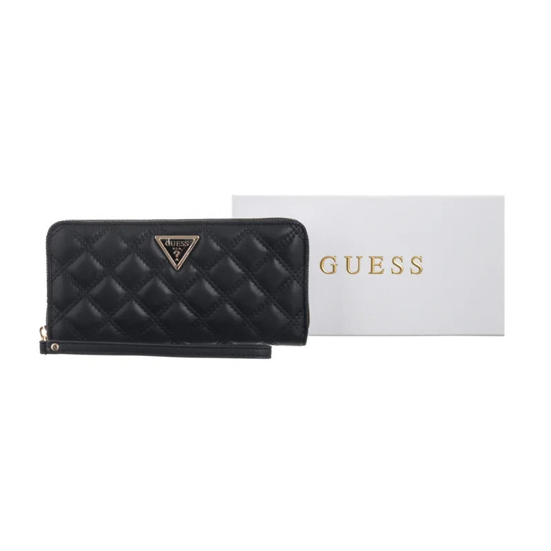 Guess Giully II Slg Large Zip Around SWQG96 73146 Black (GU820-a) rankinė
