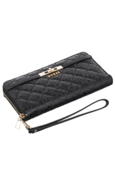 Guess Idra Slg Large Zip Around SWGG81 57146 Black (GU821-a) rankinė