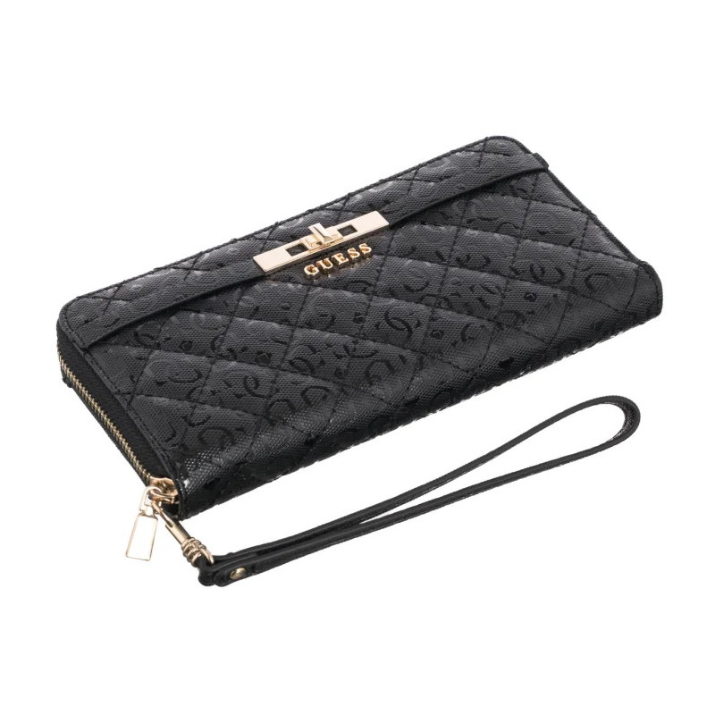 Guess Idra Slg Large Zip Around SWGG81 57146 Black (GU821-a) rankinė