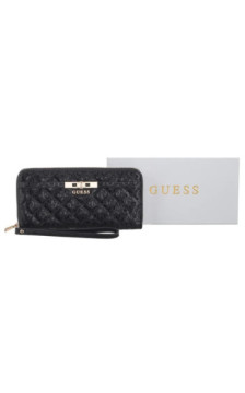 Guess Idra Slg Large Zip Around SWGG81 57146 Black (GU821-a) rankinė