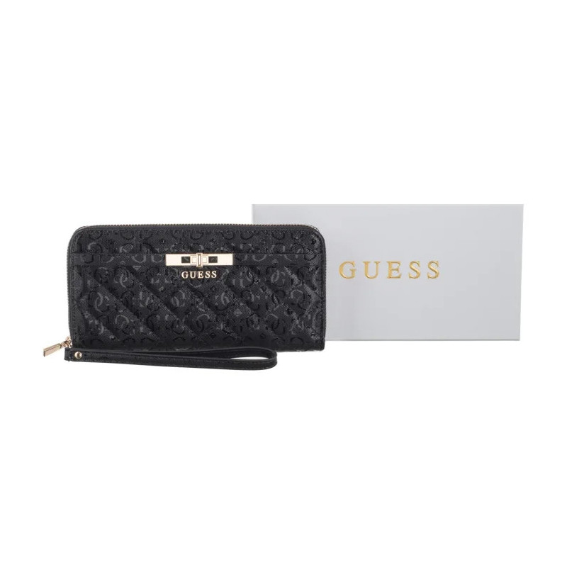 Guess Idra Slg Large Zip Around SWGG81 57146 Black (GU821-a) rankinė