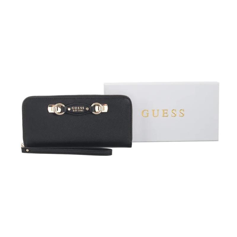 Guess Mimima Slg Large Zip Around SWBG80 145146 Black (GU822-a) rankinė