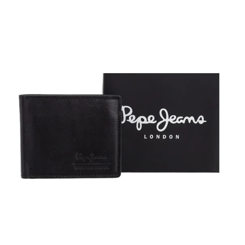 Pepe Jeans Tate Wallet Black PM070387 999 (PE91-a) rankinė