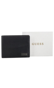 Guess Boston Bifold S SMNEBR LEA20 BLA (GU817-a) rankinė
