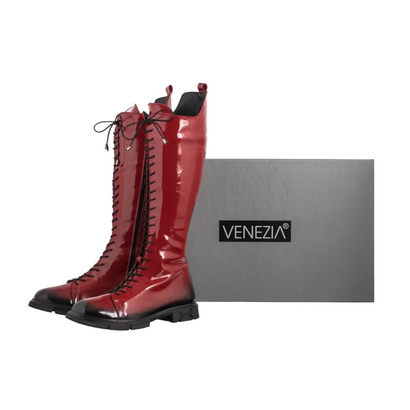 Venezia Czerwone Lakierowane V411-004484-04RED (VE881-a) batai