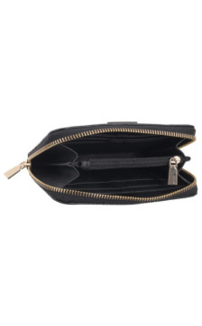 Guess Cresidia II Slg Medium Zip Around SWPD98 88140 Black Logo (GU786-b) rankinė