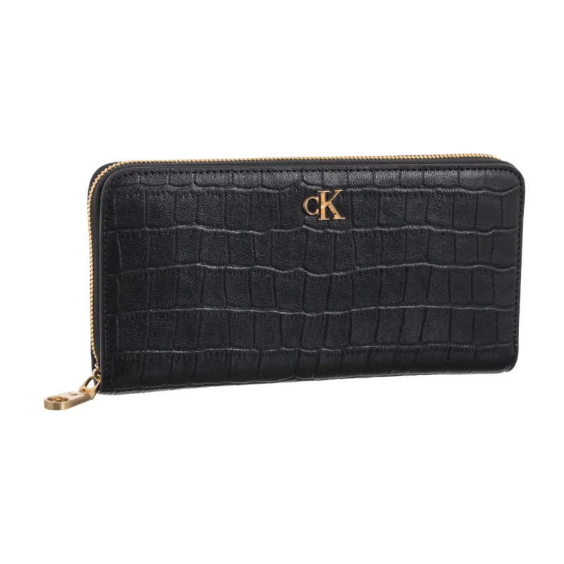 Calvin Klein CK Croc Long Zip Around Black LV04F1096G UB1 (CK705-a) rankinė