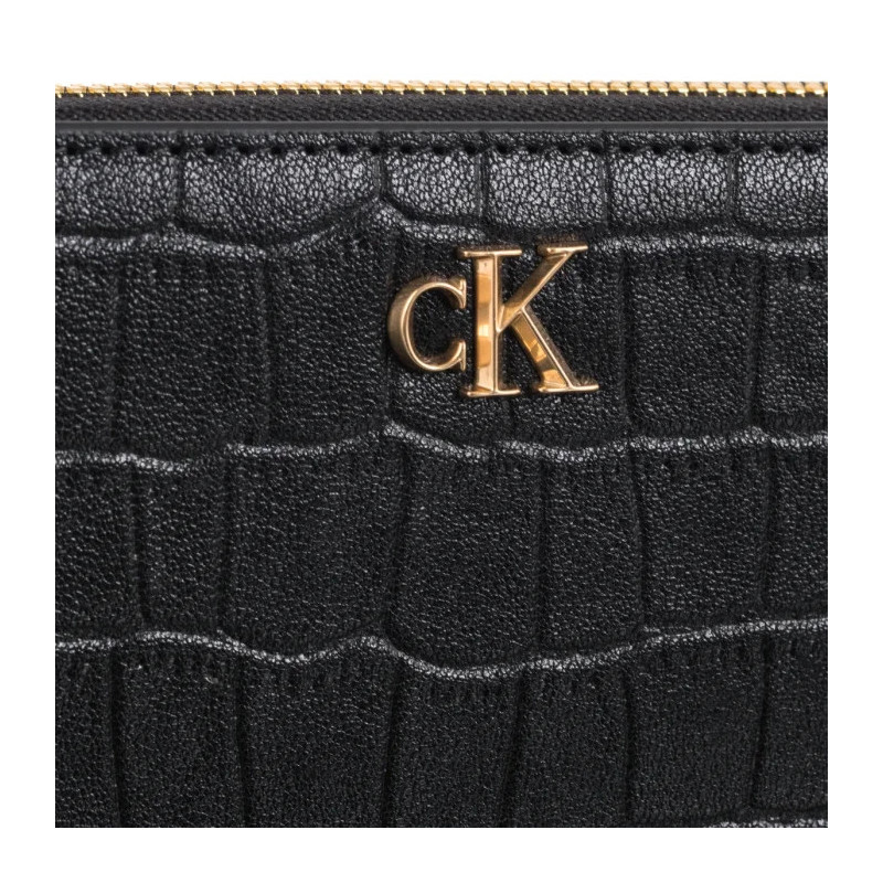 Calvin Klein CK Croc Long Zip Around Black LV04F1096G UB1 (CK705-a) rankinė