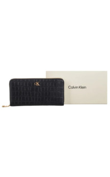 Calvin Klein CK Croc Long Zip Around Black LV04F1096G UB1 (CK705-a) rankinė