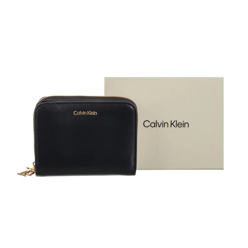 Calvin Klein CK Medium Flap Zip Around Black LV04F1075G UB1 (CK706-a) rankinė