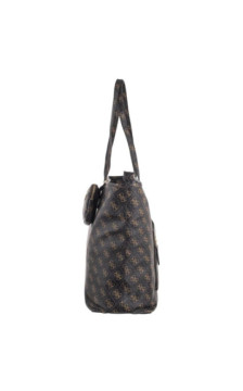 Guess Power Play II Large Tech Tote HWQG71 24240 Brown Logo (GU829-a) rankinė