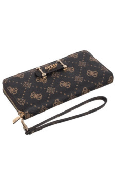 Guess Silia Slg Large Zip Around SWGP98 90146 Espresso Logo (GU836-a) rankinė