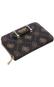 Guess Silia Slg Medium Zip Around SWGP98 90140 Espresso Logo (GU837-a) rankinė