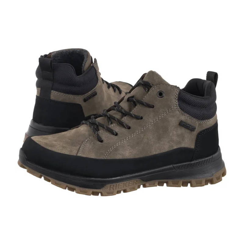 Rieker Brązowe 35508-25 Brown Combination (RI338-a) batai