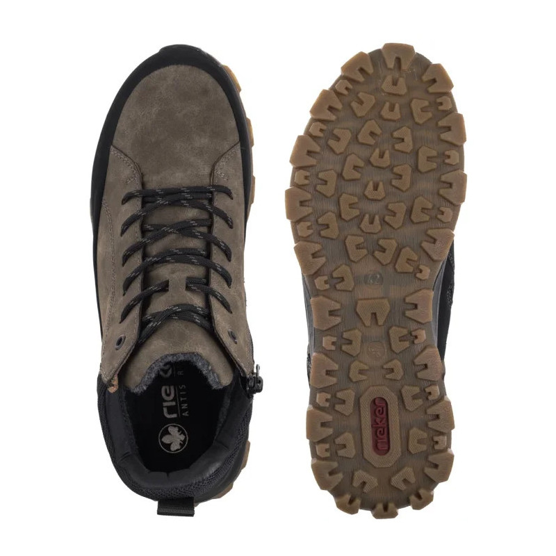 Rieker Brązowe 35508-25 Brown Combination (RI338-a) batai