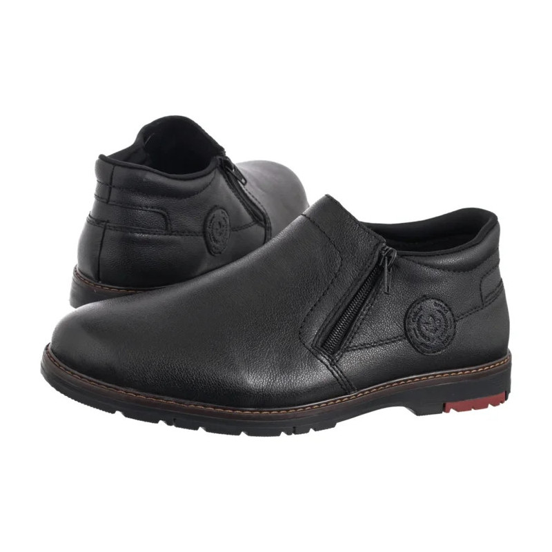Rieker Czarne 10550-00 Black (RI340-a) žygio batai