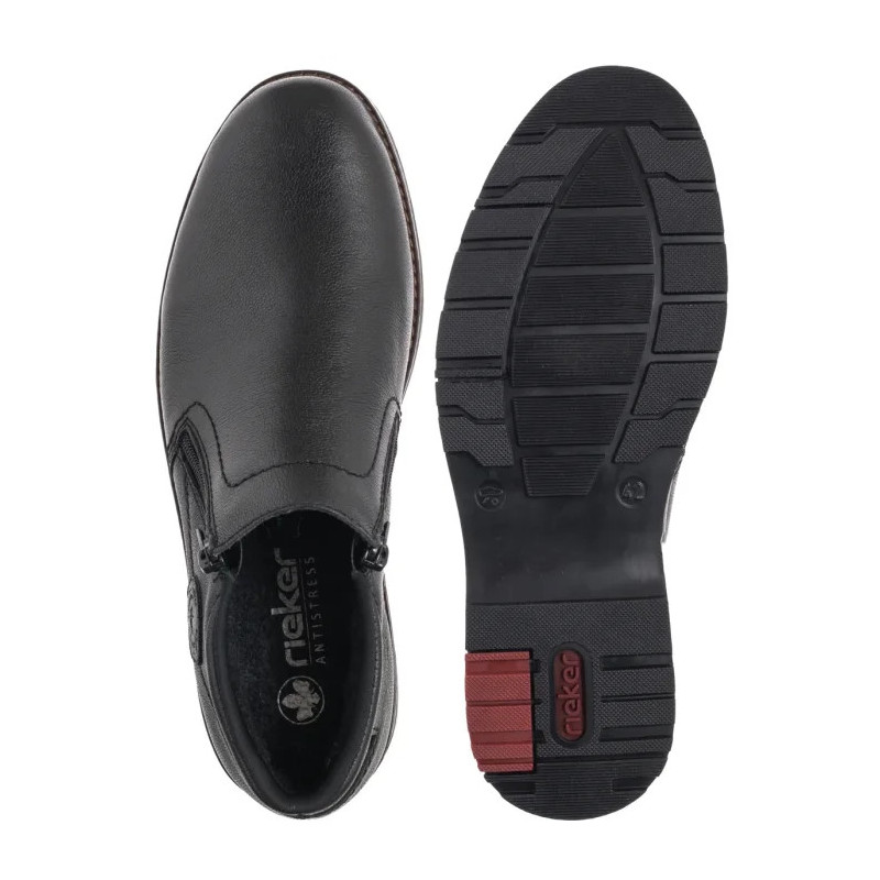 Rieker Czarne 10550-00 Black (RI340-a) žygio batai
