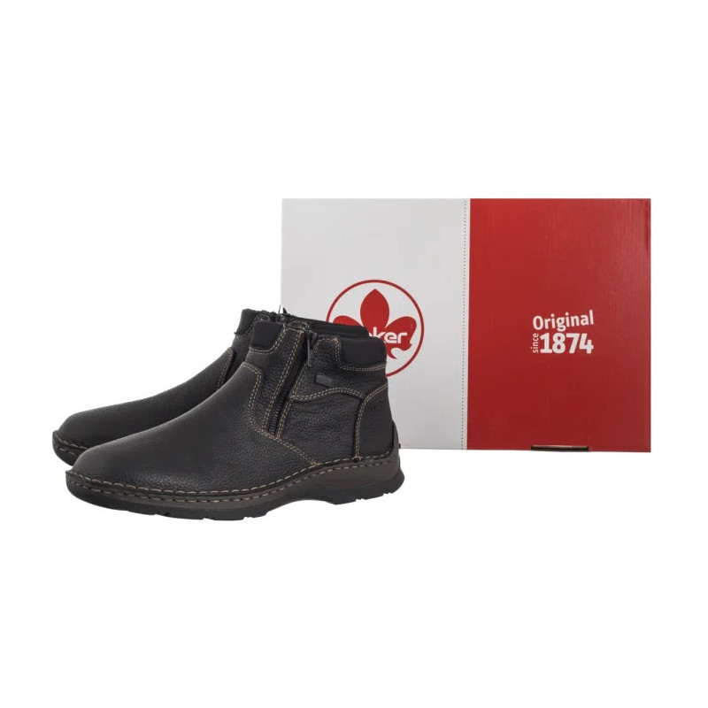 Rieker Czarne 05362-00 Black (RI342-a) žygio batai