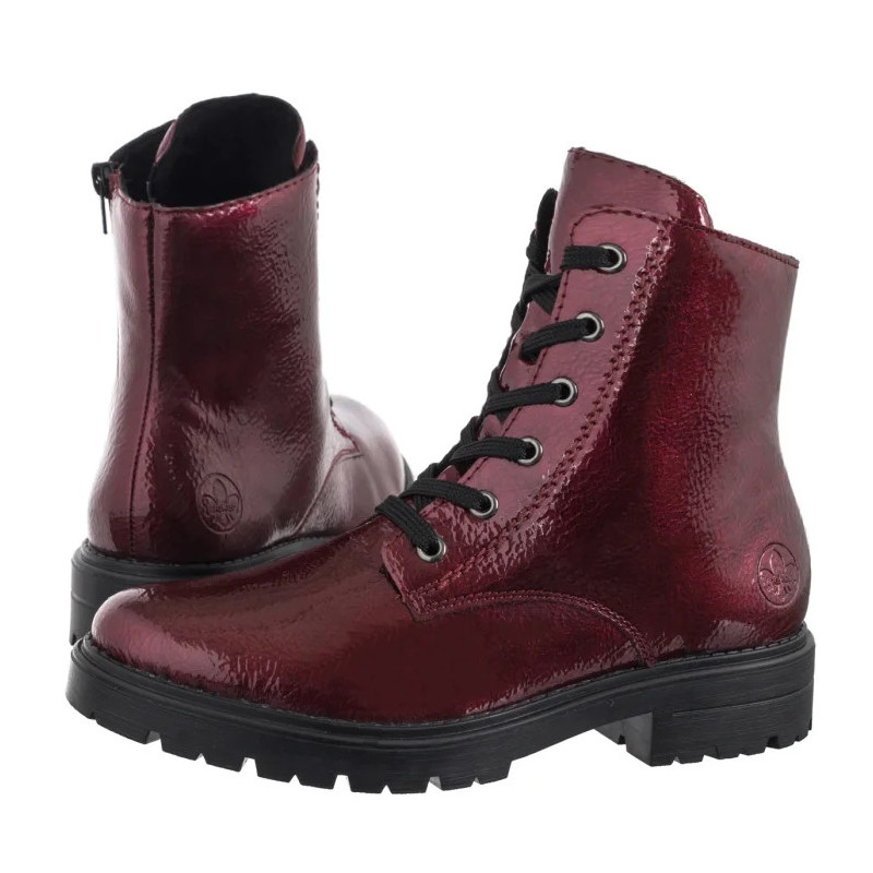 Rieker Bordowe Z2841-33 Red (RI336-a) batai