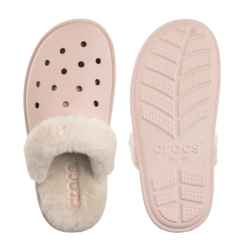 Crocs Classic Fuzz Scuff Quartz 212143-6UR (CR403-a) Moteriški batai/šlepetės