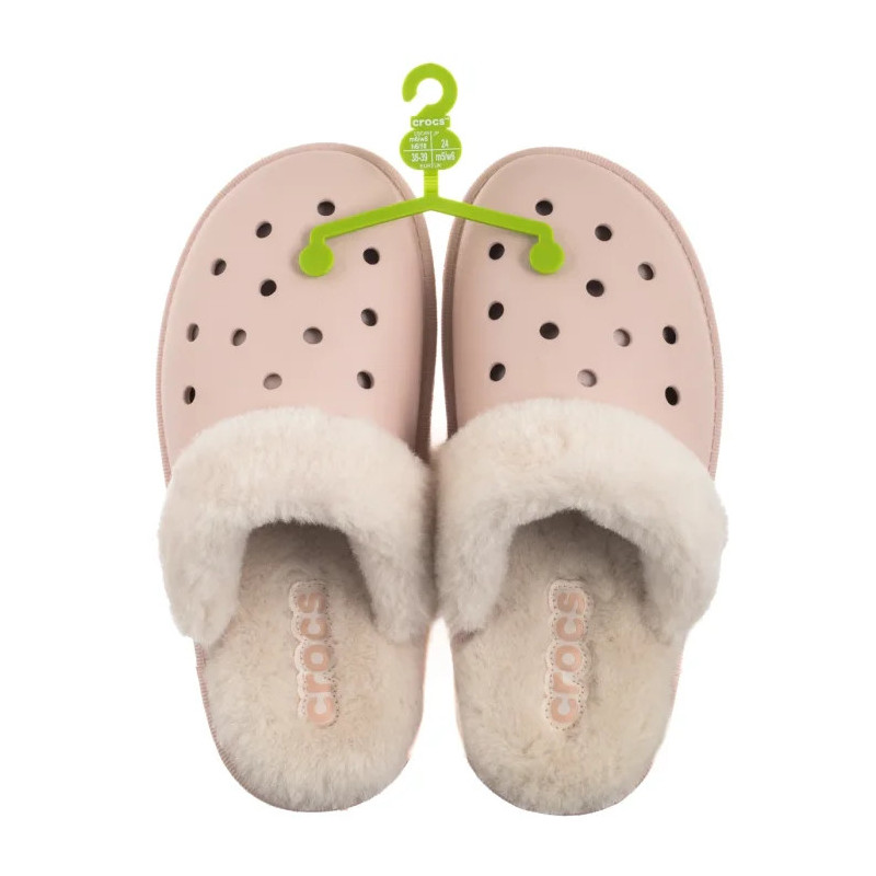 Crocs Classic Fuzz Scuff Quartz 212143-6UR (CR403-a) Moteriški batai/šlepetės