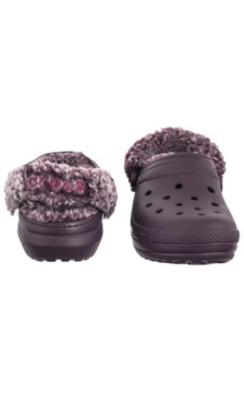 Crocs Classic Fleece Lined Clog Plush Plum 211396-5CQ (CR404-a) Moteriški batai/šlepetės