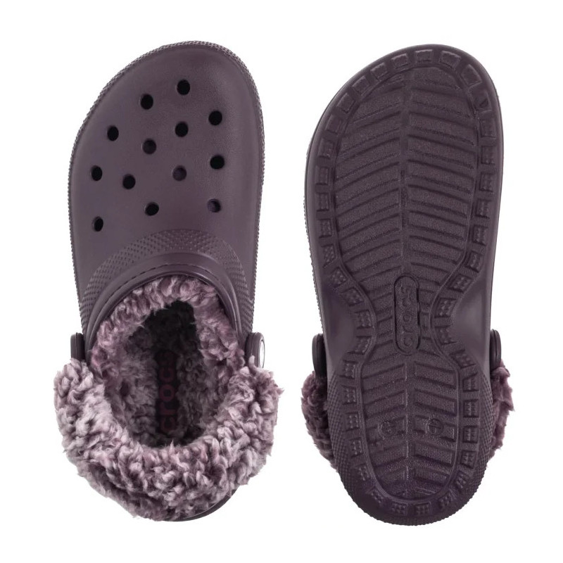 Crocs Classic Fleece Lined Clog Plush Plum 211396-5CQ (CR404-a) Moteriški batai/šlepetės