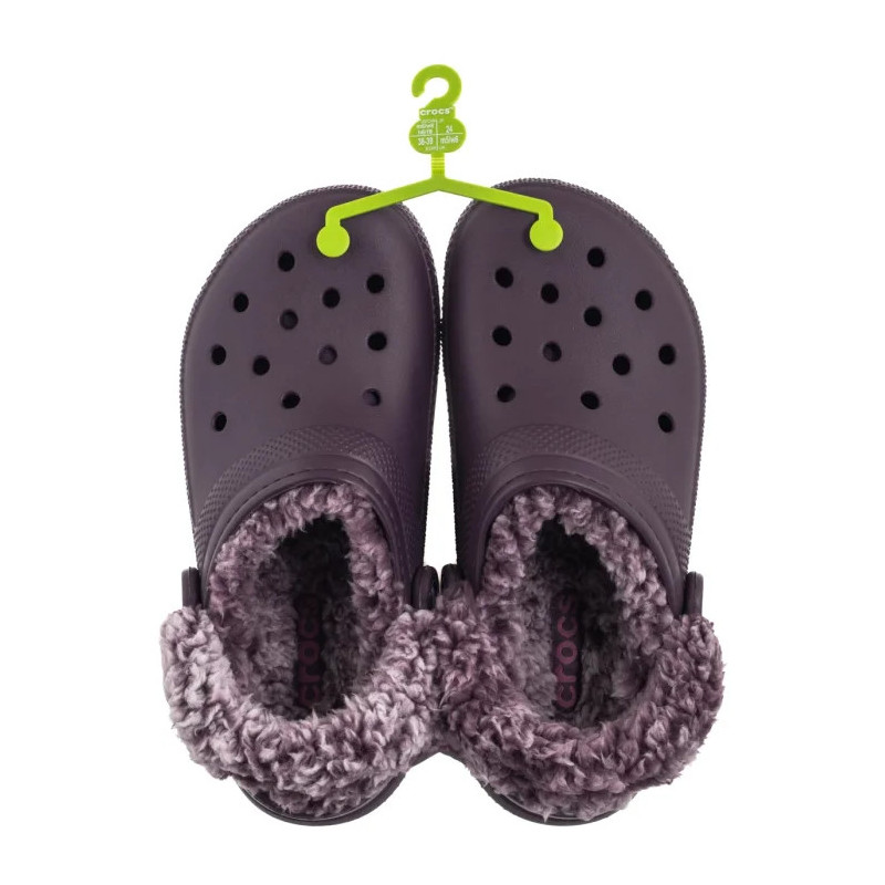 Crocs Classic Fleece Lined Clog Plush Plum 211396-5CQ (CR404-a) Moteriški batai/šlepetės
