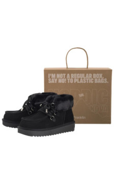 D.Franklin Nordic Mid Fur Black DFSH375006-BLAC (DF1-a) batai