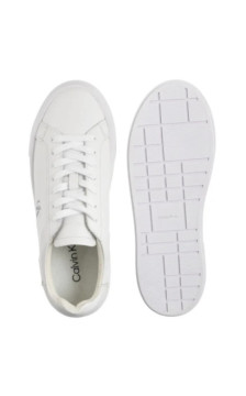 Calvin Klein Flatform Lace Up Lth Mg Triple Bright White YW0YW01928 0K4 (CK710-a) bateliai