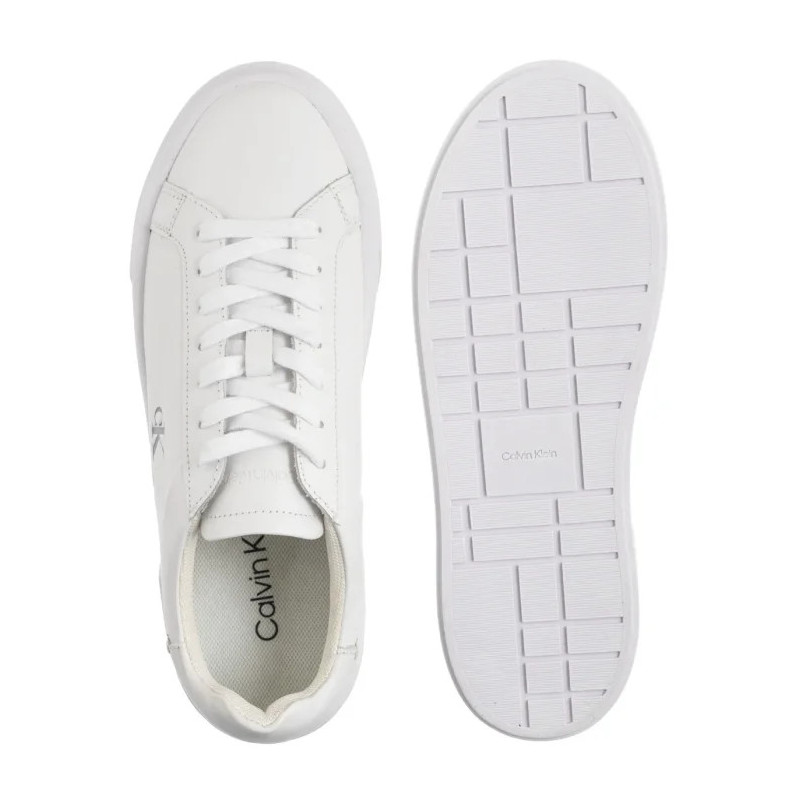 Calvin Klein Flatform Lace Up Lth Mg Triple Bright White YW0YW01928 0K4 (CK710-a) bateliai