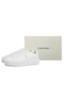 Calvin Klein Flatform Lace Up Lth Mg Triple Bright White YW0YW01928 0K4 (CK710-a) bateliai
