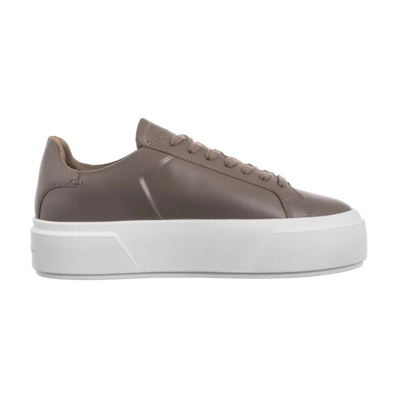 Calvin Klein Flatform Lace Up Lth Mg Desert Taupe/Bright White YW0YW01928 PBO (CK710-b) bateliai