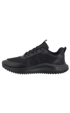 Calvin Klein Eva Runner Lace Up Mat Mix Triple Black YM0YM01442 0GJ (CK707-a) sportiniai bateliai