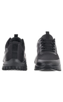 Calvin Klein Eva Runner Lace Up Mat Mix Triple Black YM0YM01442 0GJ (CK707-a) sportiniai bateliai