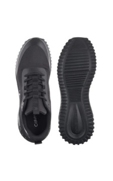 Calvin Klein Eva Runner Lace Up Mat Mix Triple Black YM0YM01442 0GJ (CK707-a) sportiniai bateliai